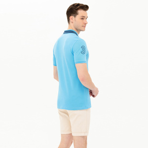 Ropa deportiva de secado rápido de alta calidad para hombre, 100% algodón para Polo de golf, camisetas de punto con estampado de logotipo personalizado, venta al por mayor - Product Image 5