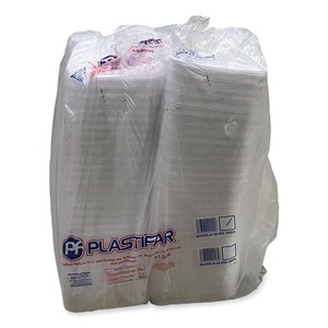 GEN 2SWH Meat Trays 8.5 In. X 6 In. X 0.7 In. #2S White <b>Packaging</b> <b>Materials</b> 500/Carton - Product Image 4