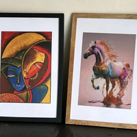 Watercolour at hayvan tuval resim baskı posteri duvar Modern sanat ev dekor yağlıboya tuval posterler baskı sanat resmi