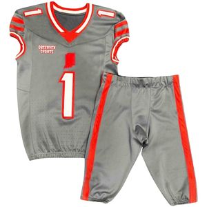 Uniforme original de football américain d'usine matériel personnalisé sergé respirant 100% polyester antibactérien de haute qualité adulte - Product Image 2