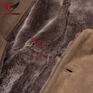 Abrigo de piel de oveja Topo para hombre, ropa de abrigo de invierno personalizable con lujoso forro de piel de oveja para una calidez inigualable - Product Image 6