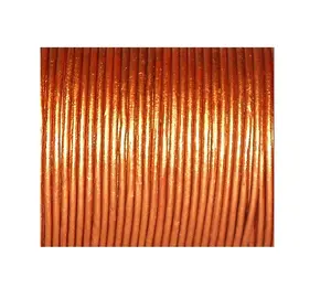 1.5mm rond en cuir cordons cuivre métallique bijoux à bricoler soi-même faisant Bracelet collier artisanat résultats disponibles 2mm 8mm tailles - Product Image 1