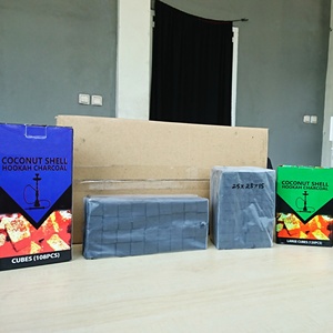 Grande vente, charbon de narguilé carré 100% pur à base de noix de coco, briquettes pour narguilé, shisha, barbecue, écologique, en provenance d'Indonésie - Product Image 5