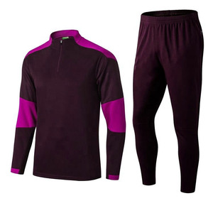 Conjunto deportivo moderno para hombre, con chaqueta cortavientos con cremallera, estilo color block, de dos piezas. - Product Image 5