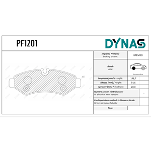Mercedes-Benz Sprinter ชุดผ้าเบรคหลัง - Product Image 1