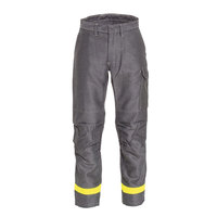 Pantalon en cuir véritable respirant et prêt pour la soudure, haute visibilité, protection des genoux double couche, résistant au feu pour environnements à haute température