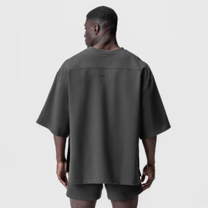 Haute qualité hommes t-shirts à manches courtes vêtements d'été décontracté blanc 100% coton couleur unie O cou hommes vêtements t-shirts - Product Image 2