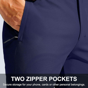 Pantalones de golf personalizables de alta calidad para hombre Impresión de logotipo personal OEM Ajuste para comodidad y función - Product Image 4
