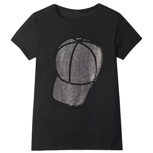 Vêtements pour femmes de grande taille T-shirts fabriqués au Pakistan T-shirts d'été à manches courtes en pur coton T-shirts pour femmes à la mode Offre Spéciale - Product Image 2