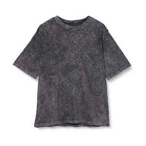 เสื้อยืดคอกลมผู้ชาย ผ้าผสมโพลีเอสเตอร์/คอตตอน ทรงหลวม น้ำหนักมาก สไตล์ลำลอง - Product Image 1