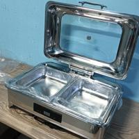 Hydraulischer Elektrischer Chafing Dish aus Edelstahl 9L mit Intelligenter Digitaler Temperaturregelung für Restaurants und Buffets