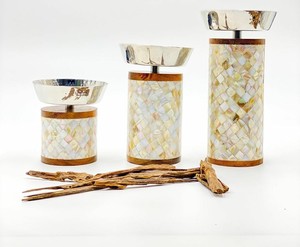 Mother Pearl Inlay Eco-Friendly Polished Animal Style Handcrafted Wood Incense Burner Set with Tray and Burner Box - Product Image 3