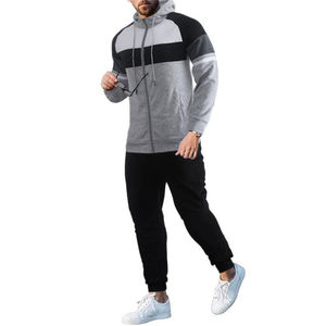 Men's Winter 2-Piece Solid <b>Velour</b> Eco-Friendly <b>Plus</b> <b>Size</b> <b>Tracksuit</b> Set with Hoodie & Pants Quick Drying Anti-Bacterial - Product Image 3