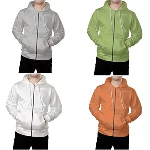 เสื้อฮู้ดไร้เชือกผูกไม่มีเชือกเสื้อฮู้ดกีฬาผ้าฝ้ายสำหรับผู้ชายเสื้อฮู้ดแบบมีกระดุมโอเวอร์ไซส์โลโก้ออกแบบได้ตามต้องการ - Product Image 2