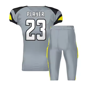 Direct Factory's New Model Plus Size American Football Uniform Conjunto transpirable Tasa ajustable Impreso Technics 100% Poliéster - Product Image 2