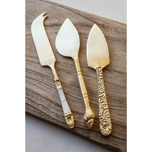 Juego de queso de diseño único de mesa, cubiertos, cubiertos, tenedor, cuchillo y otros utensilios, Metal de acero inoxidable recubierto de PVD de Color dorado - Product Image 2
