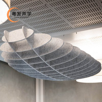 Panneaux acoustiques de plafond en feutre PET insonorisants, écologiques, ignifuges, haute densité, non toxiques, 100% polyester, pour extérieur et chambre
