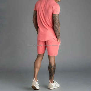 Conjunto de Camiseta y Pantalones Cortos Deportivos de Verano con Logotipo Personalizado para Hombre, Conjunto Corto de Algodón para Correr - Product Image 5