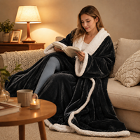 Couverture chauffante électrique portable en flanelle et polaire d'agneau, idéale pour la maison, le canapé et la chambre