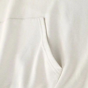 Pull à capuche confortable pour hommes en tissu polaire de coton imprimé à motif solide Sweats à capuche et sweat-shirts pour hommes à col à capuche - Product Image 5