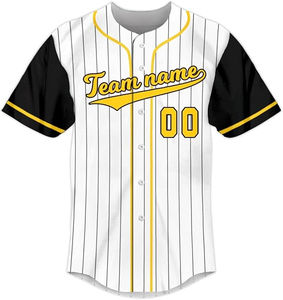 Camisetas de Béisbol Personalizadas con Logotipo Bordado en Sarga, Nombre del Equipo, Ropa Deportiva de Béisbol, Camiseta de Béisbol con Botones, Talla Grande para Hombre - Product Image 2