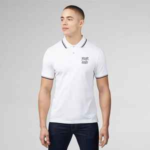 Custom Logo Luxury Fashion Design Oversized Anti-Wrinkle Graphic Print Elastic Full Allover Premium <b>Golf</b> for Shirt Men <b>White</b> - Product Image 5