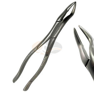 Pince d'extraction dentaire manuelle de qualité supérieure n ° 32 mâchoires dentelées pince en acier inoxydable extrayant les instruments médicaux canins supérieurs - Product Image 6