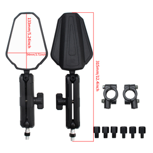 Espejo Retrovisor Plegable Universal para Motocicleta, Espejos Laterales Ajustables para Manillar de Carretera Adventure <span class=keywords><strong>Westwind</strong></span>, Accesorios para Motos - Product Image 3