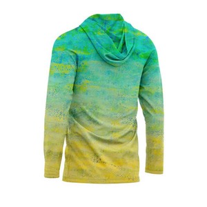 Sudadera con Capucha de Manga Larga para Hombre, Color Degradado, Secado Rápido, UPF 50, para Pesca y Actividades al Aire Libre, Estampada, de Poliéster - Product Image 5