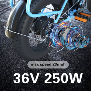 European Spot Vélo Électrique Pliable 250w 36v 13ah 20 Pouces Gros Pneu E Vélos 23 Mph Batterie Lithium Vélo Électrique pour Adultes - Product Image 3