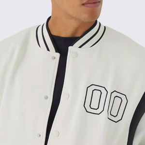 Veste universitaire pour homme, séchage rapide, confortable, chaude et douillette, col montant, design avant, coupe-vent, respirante, style streetwear - Product Image 6