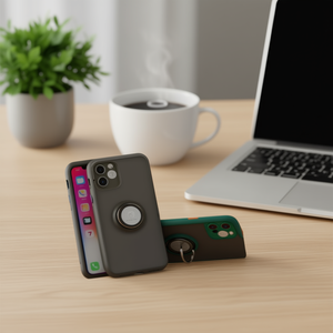 Dam เคสโทรศัพท์ TPU ผิวด้านพร้อมขาตั้งแบบห่วงสำหรับ iPhone 7 8ป้องกันการตก - Product Image 3