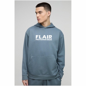 Premium 100% coton pull à capuche pour hommes surdimensionné goutte épaule conception haute qualité 3D broderie numérique grandes tailles hiver - Product Image 3
