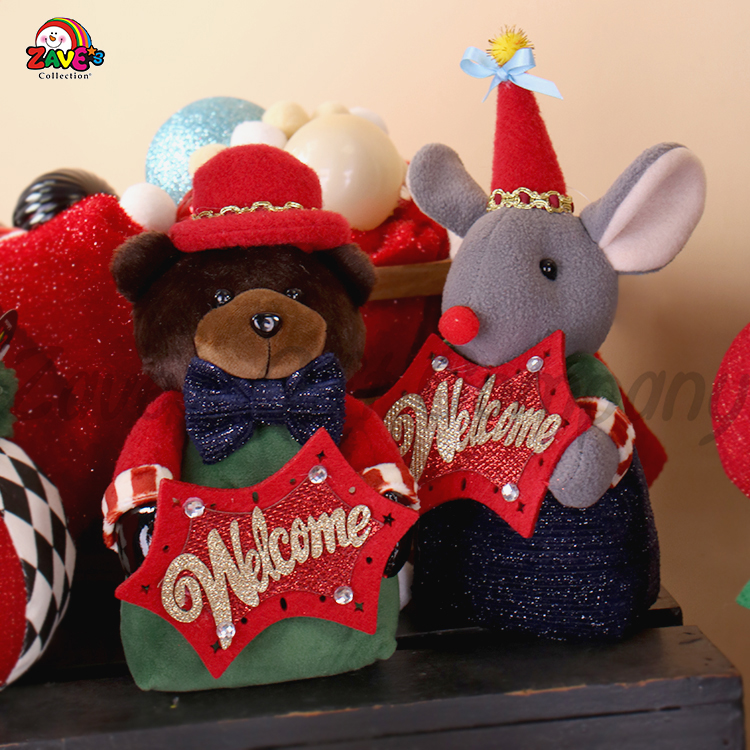 brown and green christmas decor