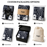 Couverture en flanelle douce 100% polyester imprimée sur mesure, sublimation Halloween, pour la décoration hôtelière et les cadeaux événementiels