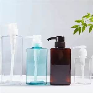 ODM OEM personnalisable pour bouteille à pompe carrée en plastique PET transparent bouteilles cylindriques de crème shampooing fabriquées en gros - Product Image 3