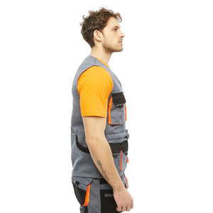 Chaleco de Trabajo Unisex Personalizado Lisboa, Resistente al Viento, de Poliéster con Forro Impermeable, Cremallera y Múltiples Bolsillos para Uso en Exteriores - Product Image 4