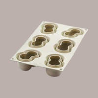Realistisch kersenrood fruit 3D siliconen mal 75x50H45 mm dessertgereedschap
