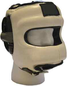 Casco de boxeo OEM ODM, casco de seguridad Protector de cabeza de cara abierta de cuero para entrenamiento, gimnasio, combate de artes marciales y luchador de kickboxing - Product Image 5