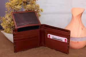 Cartera de cuero cosida a mano más vendida con aspecto rústico Vintage para colección de accesorios para hombre disponible para precio de exportación - Product Image 3