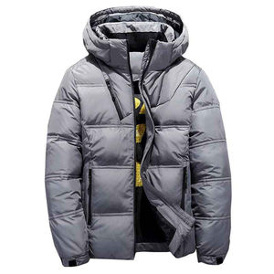 2026 hommes nouveau Style personnalisé léger matelassé doudoune surdimensionné capuche col montant chauffé hiver porter avant en gros - Product Image 2