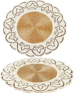 Exquisitely handcrafted with intricate beadwork these <b>table</b> <b>mats</b> add a touch of elegance and sophistication to any dining - Product Image 5