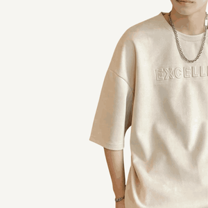 OEM ODM Personnalisé 100% French Terry T-shirt à col rond thermique en relief pour hommes Street Wear T-shirt en relief vierge en gros - Product Image 4