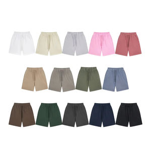 Parche bordado con logotipo personalizado, pantalones cortos deportivos de nailon 100% poliéster ligeros de alta calidad para hombres, botones laterales sólidos para uso en el gimnasio - Product Image 6