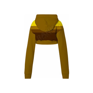 Nuevas sudaderas con capucha cortas para mujer, en stock, de alta calidad, con logo personalizado, bajo pedido mínimo, transpirables y ecológicas. - Product Image 2