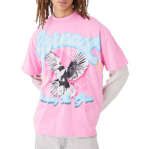 Short graphique et t-shirt à manches pour homme 100% coton imprimé sur mesure 220 Gsm Streetwear motif solide taille personnalisée - Product Image 1