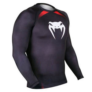 Conjunto de uniforme de compresión MMA BJJ No Gi totalmente personalizado Rash Guard con función de estiramiento para Jiu Jitsu Fighters Kimono De Jiu Jitsu - Product Image 4