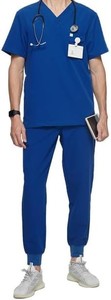 Uniforme médico Tela duradera Ligero Fácil cuidado Cuello en V Traje de fregado Enfermera profesional Doctor - Product Image 5