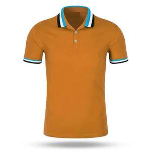 Venta caliente de alta calidad 100% algodón Jersey para camisas de secado rápido sólido de manga corta para hombres - Product Image 5