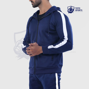 Ensemble de survêtement pour homme, coupe ajustée, léger, respirant, confortable, idéal pour toutes les saisons, veste et pantalon personnalisés, meilleur fournisseur. - Product Image 2
